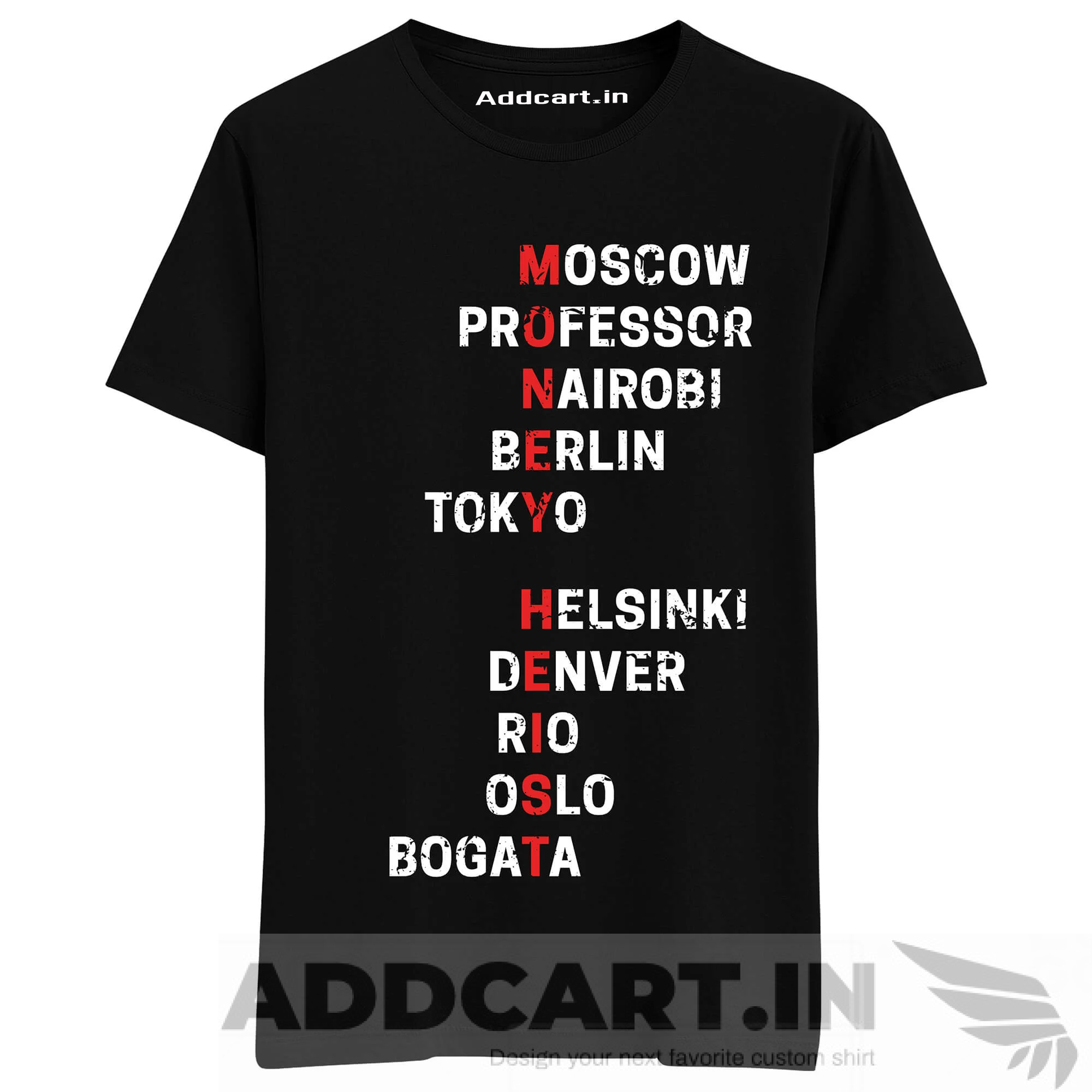 Character Names ‘Money Heist’ T-Shirt