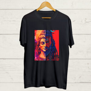 Shiva Graphic print Black Tshirt