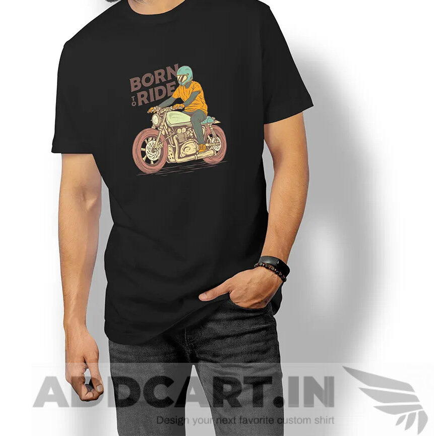 Men's Born To Ride Design Tee T-shirt